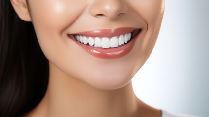 Obraz premium A woman's smile. Healthy teeth.