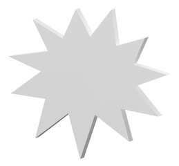 3D cute white speech bubble icons isolated on  background. Minimal blank Message bubbles icons. 3D Chat icon set. 3d vector illustration.