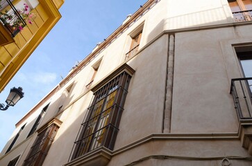 Street corner in Seville, Spain - 663994135