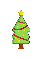 tree christmas vector icon