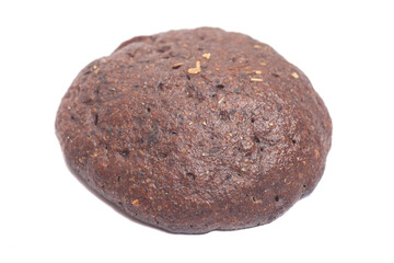 Buckwheat bread isolated on white background