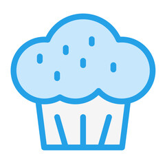 Muffin Vector Icon Design Illustration