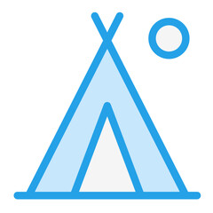 Camping Vector Icon Design Illustration