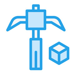 Pickaxe Vector Icon Design Illustration