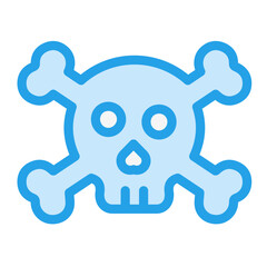 Skull Vector Icon Design Illustration