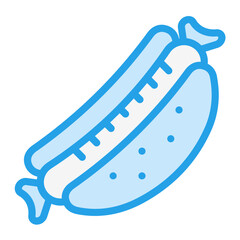Hot dog Vector Icon Design Illustration