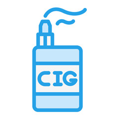 Electronic cigarette Vector Icon Design Illustration
