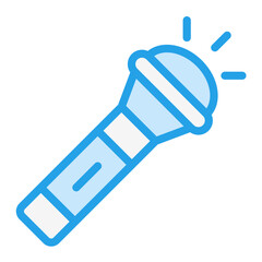 Flashlight Vector Icon Design Illustration