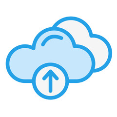 Cloud Upload Vector Icon Design Illustration