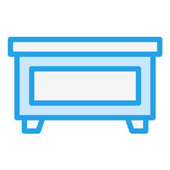 Desk Vector Icon Design Illustration