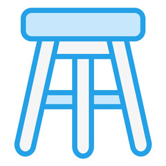 Bar Stool Vector Icon Design Illustration