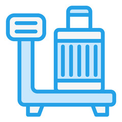 Luggage Scan Vector Icon Design Illustration