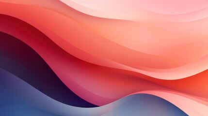 Fototapeta premium Abstract 3D pastel wavy curved lines background. Modern gradient illustration, minimal design. Futuristic artwork, digital drawing for interior design, fashion textile fabric, wallpaper