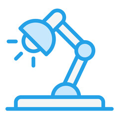 Desk Lamp Vector Icon Design Illustration