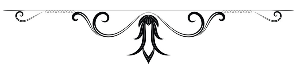 vintage border Short flower border dividers. Wedding card components. Boundary barriers