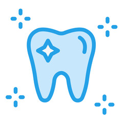 Clean Tooth Vector Icon Design Illustration