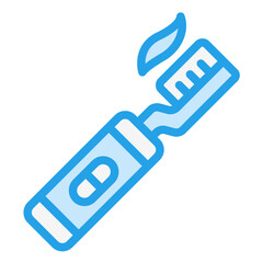 Electric Toothbrush Vector Icon Design Illustration