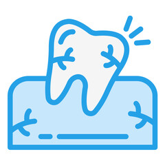 Wisdom Tooth Vector Icon Design Illustration