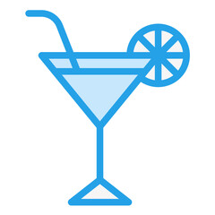 Cocktail Vector Icon Design Illustration