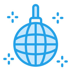 Mirror Ball Vector Icon Design Illustration