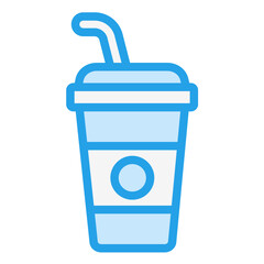 Cold Drink Vector Icon Design Illustration