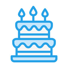 Cake Vector Icon Design Illustration