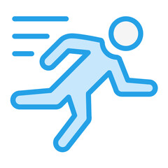 Sport run Vector Icon Design Illustration