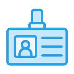 Id Card Vector Icon Design Illustration