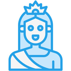 Queen Vector Icon Design Illustration