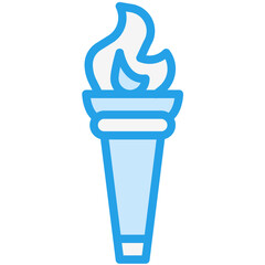 Fire torch Vector Icon Design Illustration