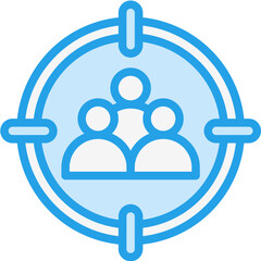 Target Audience Vector Icon Design Illustration