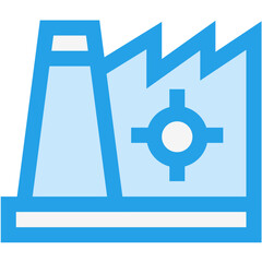 Factory Management Vector Icon Design Illustration