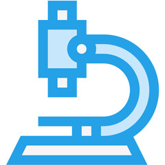 Microscope Vector Icon Design Illustration