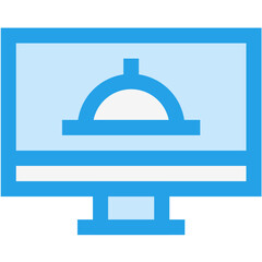Online Food Order Vector Icon Design Illustration