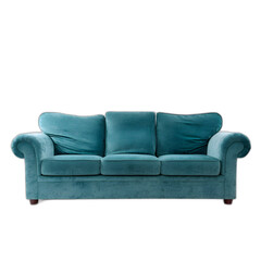 couch isolated on transparent or white background