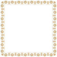 Decorative square frame. Template for decoration, decoration and design, postcards, photos, social networks