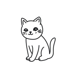 Illustration of a cartoon cat