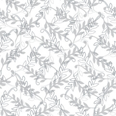 Classic leaves for seamless pattern