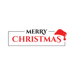 Fototapeta premium Merry Christmas Text