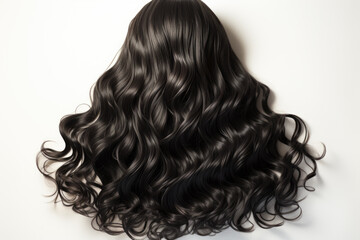 Naklejka premium Schwarze Haare