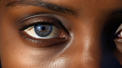 Close-up of Arab woman's eyes
