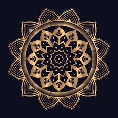 Arabic and islamic decorative mandala art for illustration icon vector