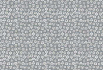 Elegant Gray Snowflake Pattern for Fabrics, Home Decor, and Web Art