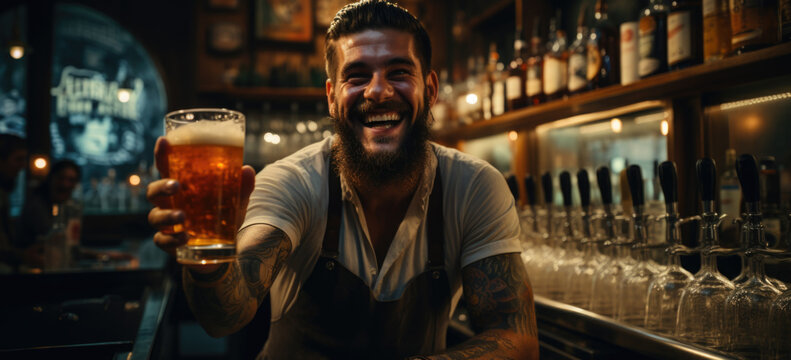 Mann im Pub