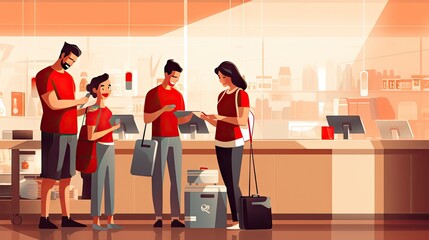 Contactless Payment Innovation: Concept Illustration