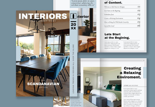 Interior Design Magazine Layout