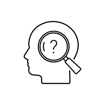 recommend clip art: human psychology research, icon vector