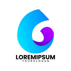 colorful letter G icon logo design