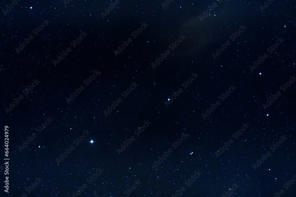 Wall mural seamless texture and full-frame background of starry night sky and outer space. neural network gener