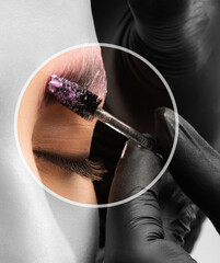 The make-up artist does Long-lasting styling of the eyebrows and will color the eyebrows. Eyebrow...